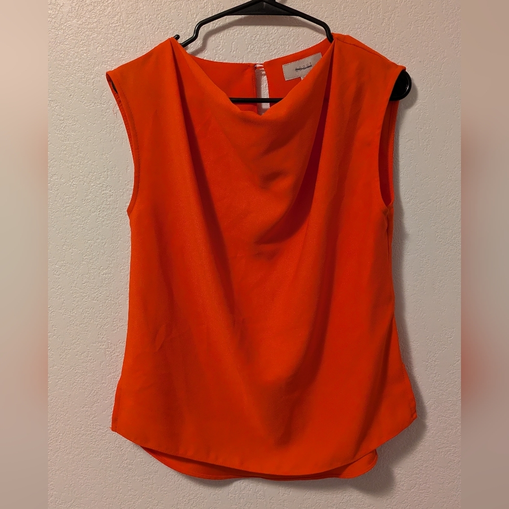 Coast Orange Sleeveless Top